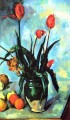 Tulips in a Vase Paul Cezanne